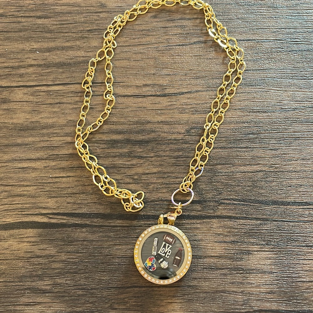 Origami Owl Charm Locket Necklace - Picture 2 of 6